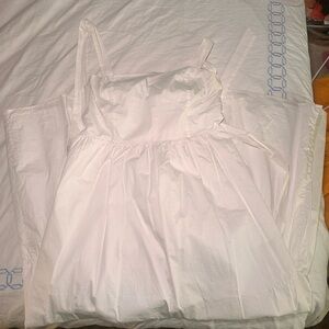 White Express Sleeveless Maxi Midi Dress